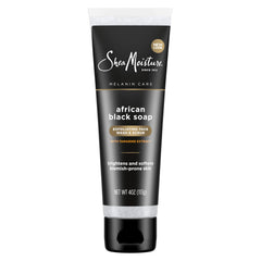 SheaMoisture tube front showing branding and clarifying benefit