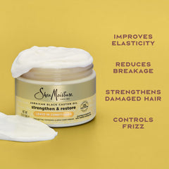 SheaMoisture spread through hair with wide-tooth comb for reduced breakage