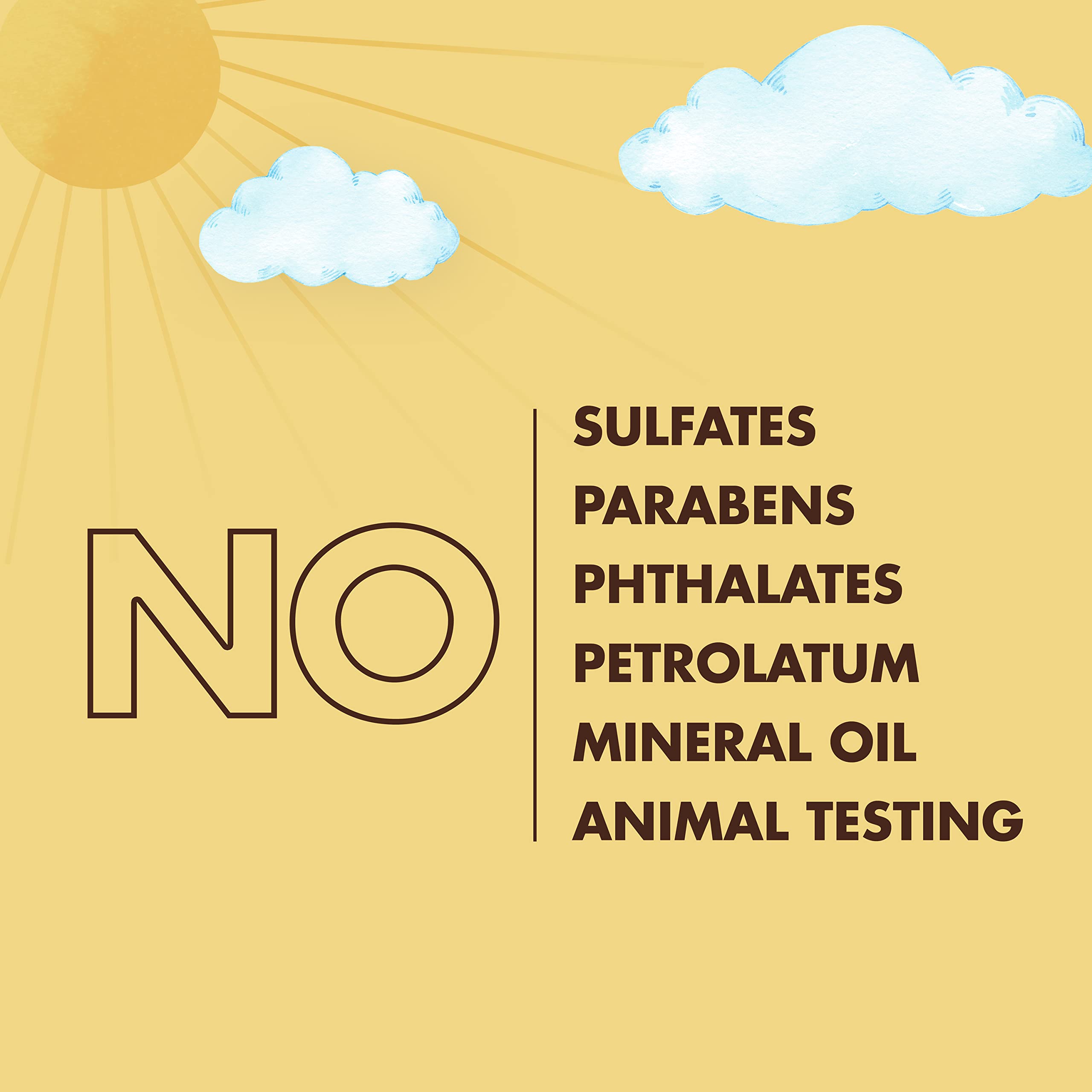 SheaMoisture ingredient label close-up showing raw shea, chamomile, argan benefits