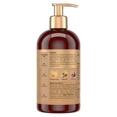 SheaMoisture back label close-up showing ingredients and how-to-use guidance