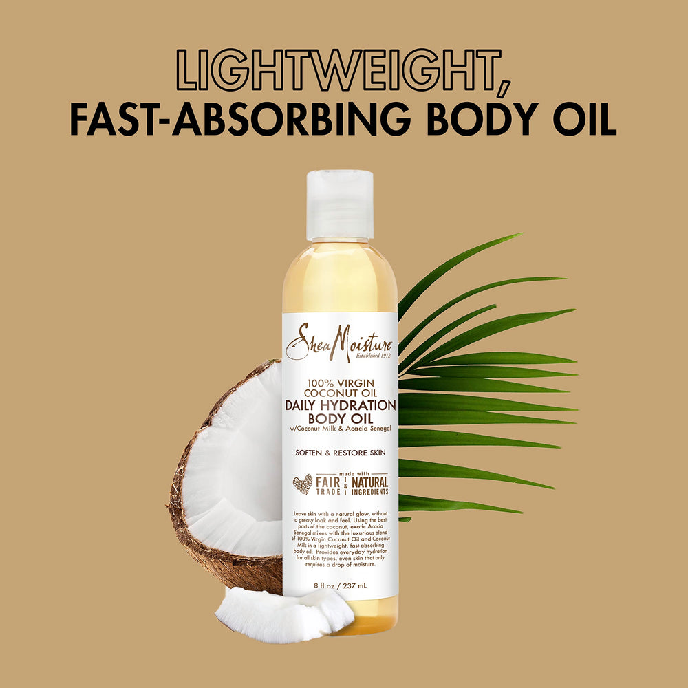 Shea Moisture capful poured into bath, illustrates relaxing hydrating soak