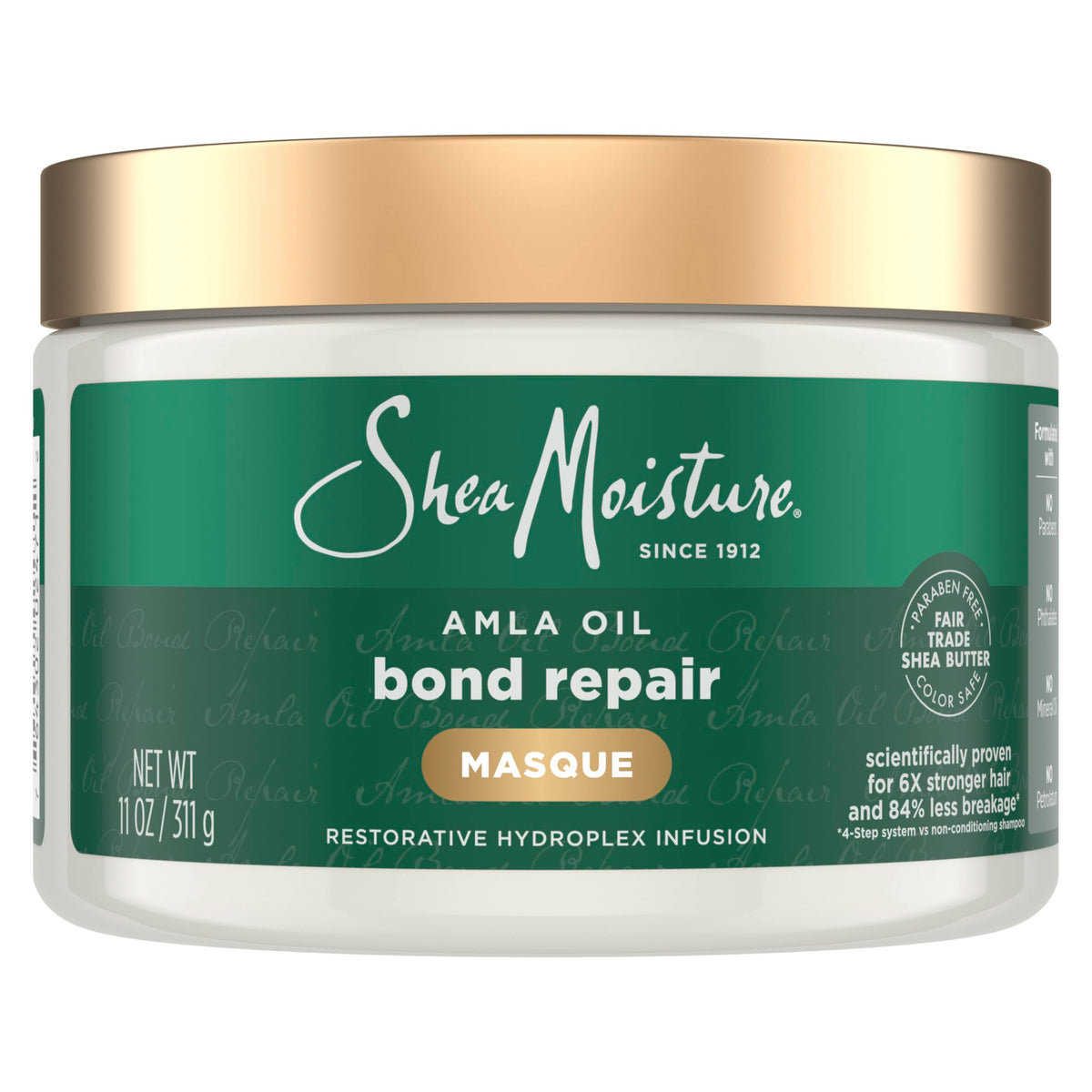 SheaMoisture jar front view showing product for stronger hair