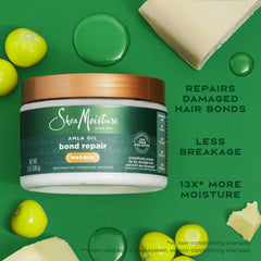 SheaMoisture 11 oz jar next to common items to show scale and value