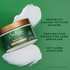 SheaMoisture result on styled hair showing reduced breakage