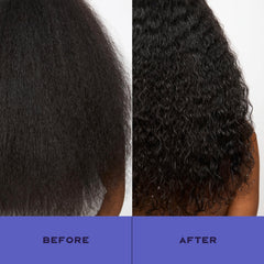 SheaMoisture bottle beside apple cider vinegar ingredient highlighting clarifying benefit
