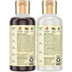 SheaMoisture bottles in hand demonstrating compact, travel-ready convenience