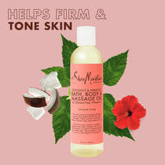 Shea Moisture oil texture close-up demonstrating lightweight absorption