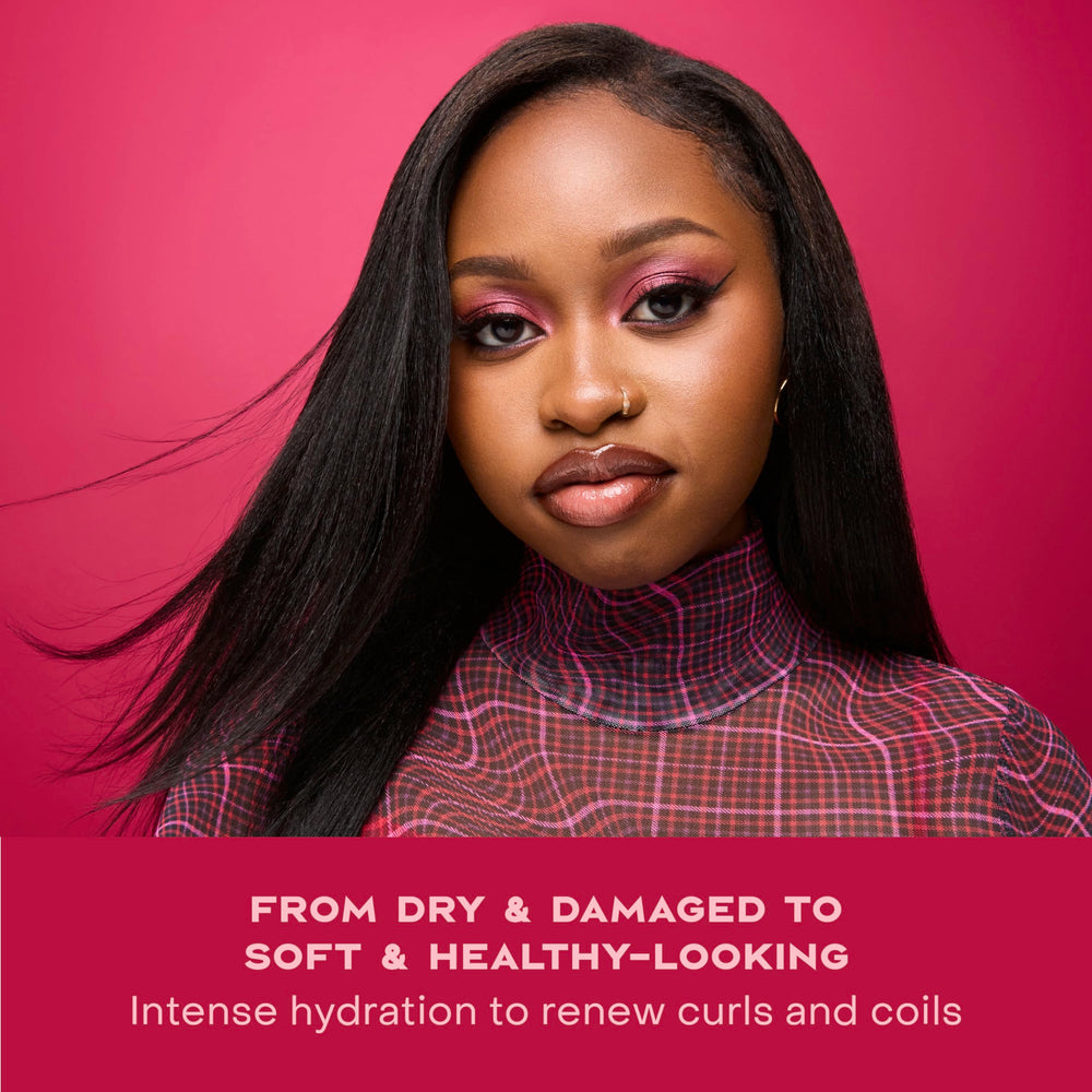 Shea Moisture shampoo and Intensive Hydration Conditioner together for boosted moisture