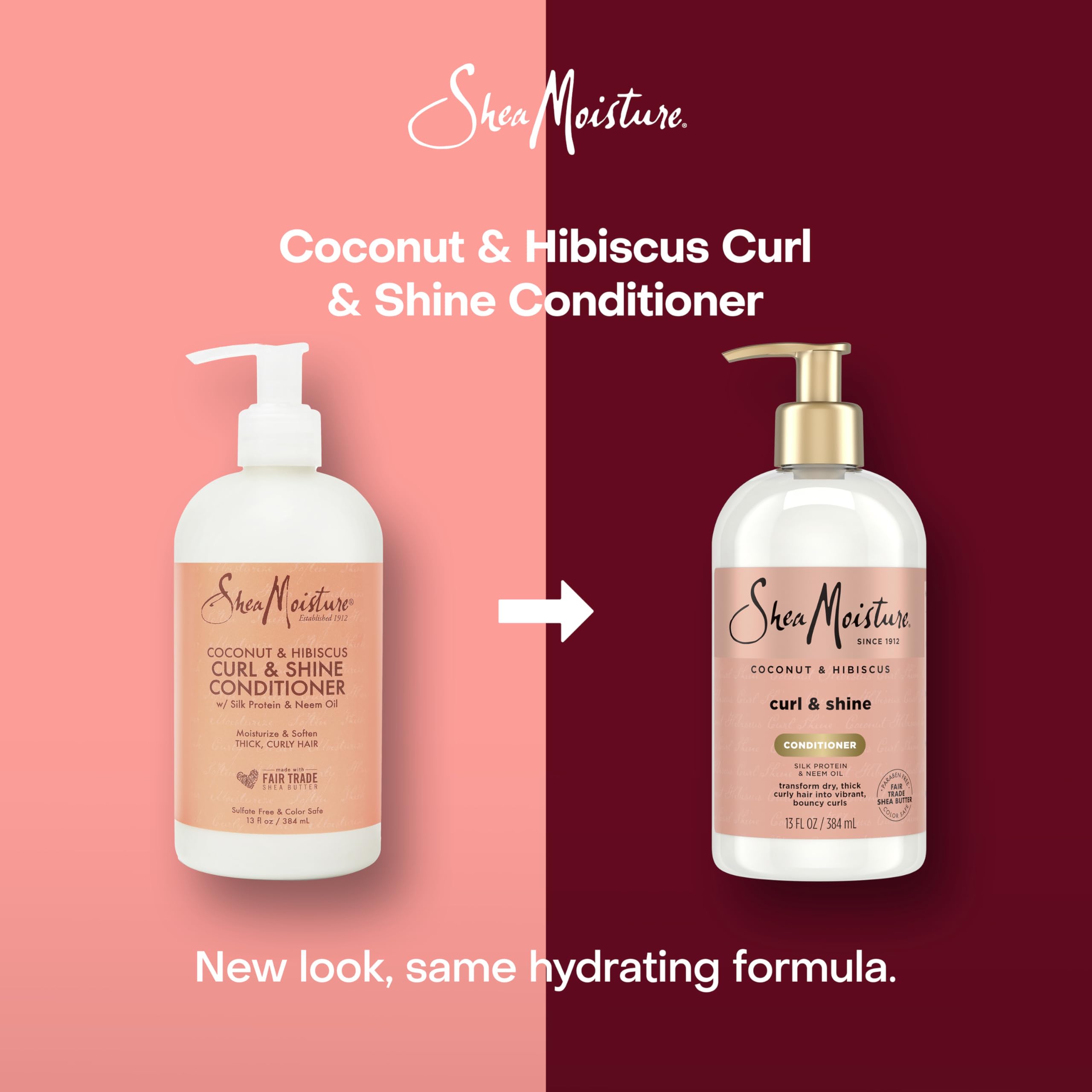 SheaMoisture conditioner cream texture swirled to show rich hydration