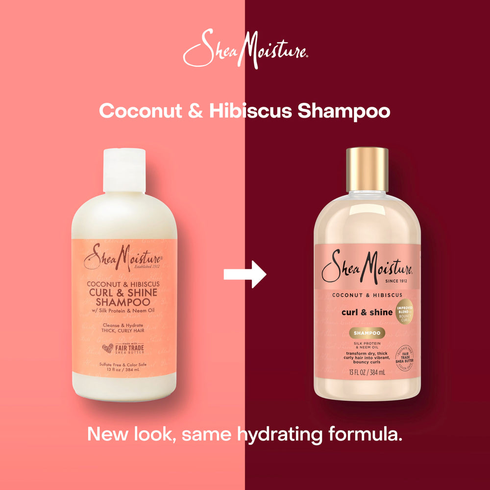 SheaMoisture creamy lather texture demonstrating gentle hydration and shine