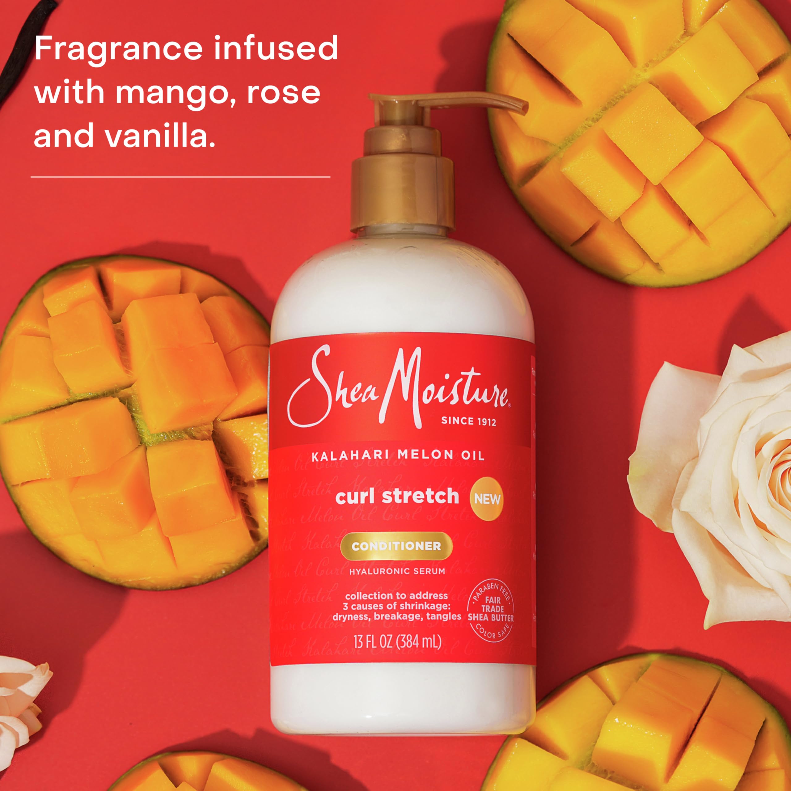 SheaMoisture creamy conditioner texture close-up showing silky slip