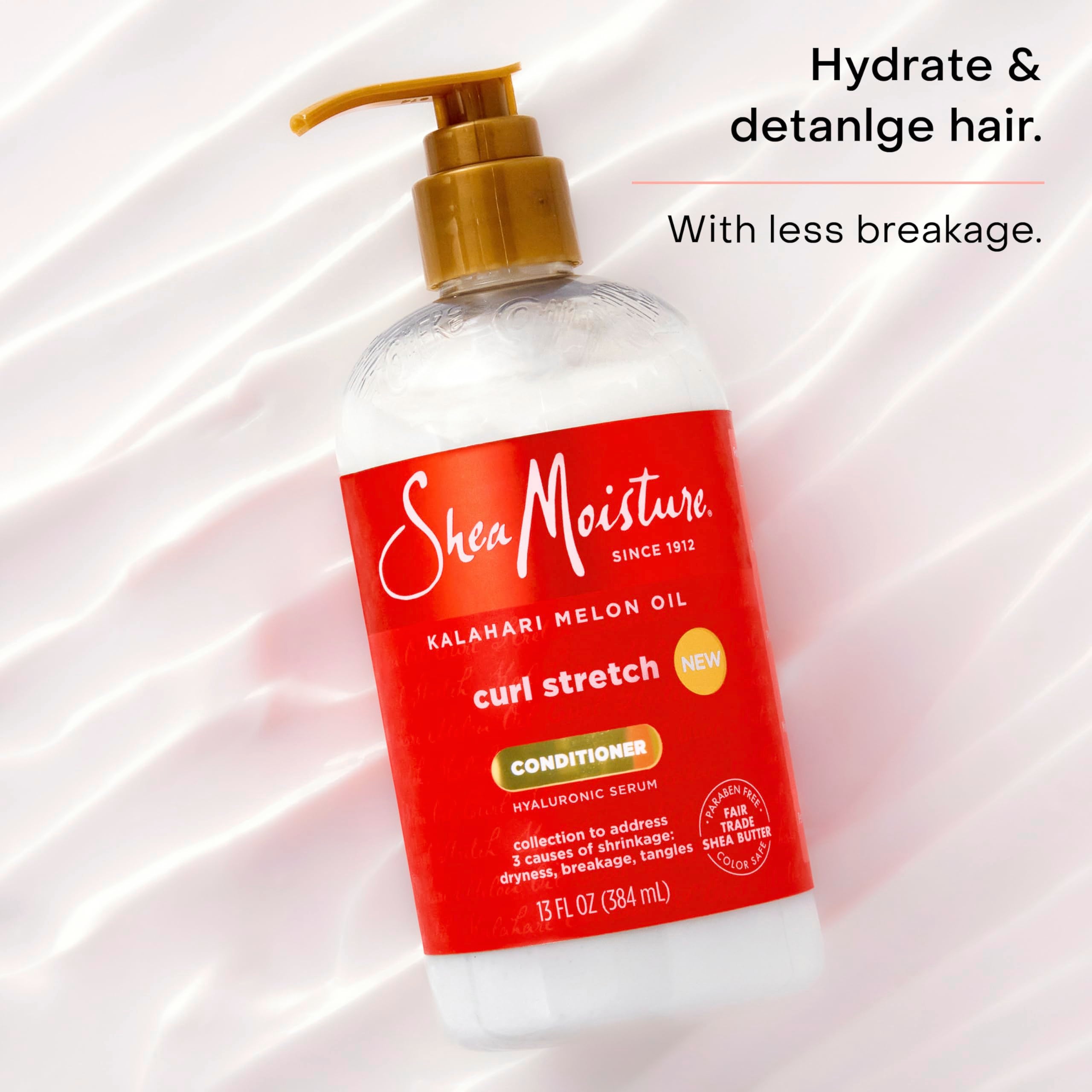 SheaMoisture applied in hand demonstrating smooth spread and hydration