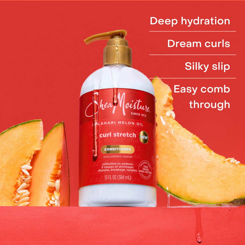 SheaMoisture with Kalahari melon visual emphasizing nourishing oil benefits