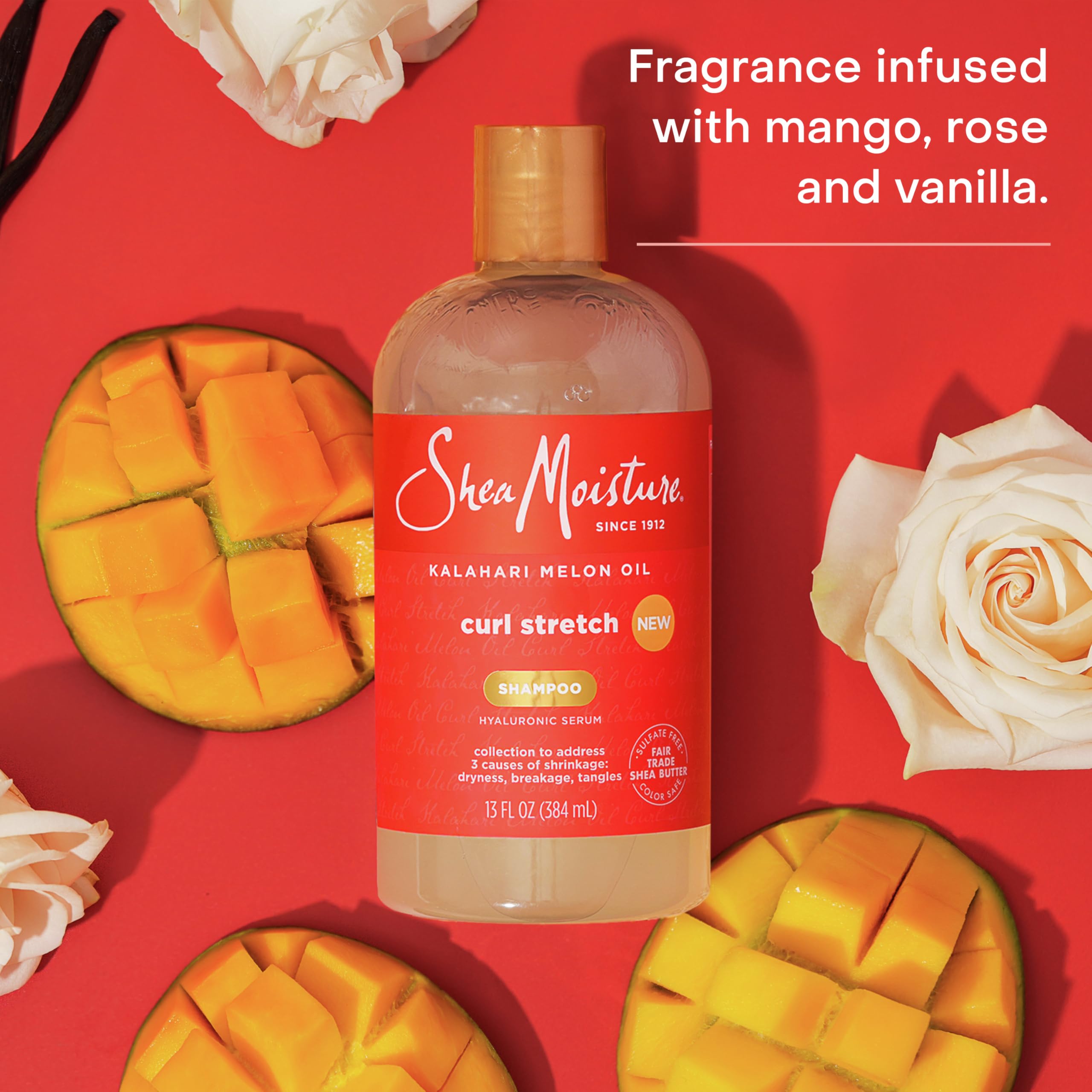 SheaMoisture creamy shampoo texture close-up showing hydrating richness