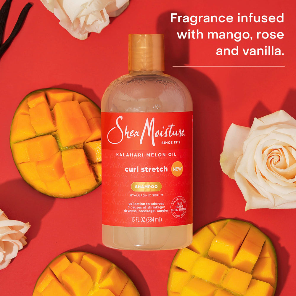 SheaMoisture creamy shampoo texture close-up showing hydrating richness