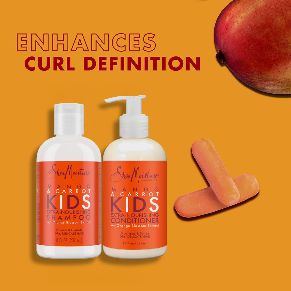 Shea Moisture detangler spray in use demonstrating quick comb-through benefit