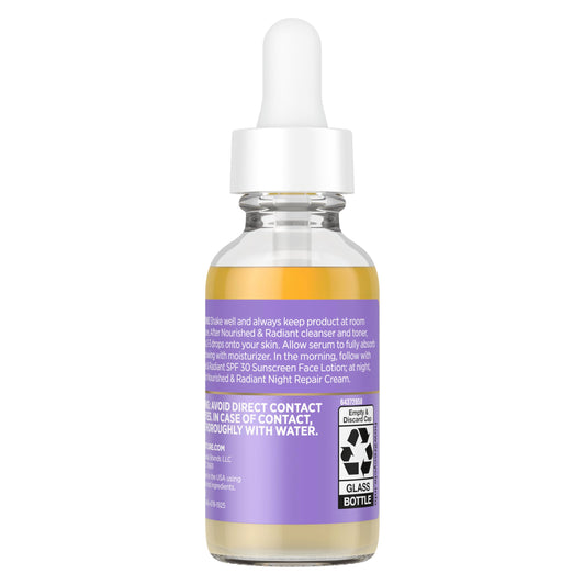 Shea Moisture dropper dispensing serum texture for lightweight absorption