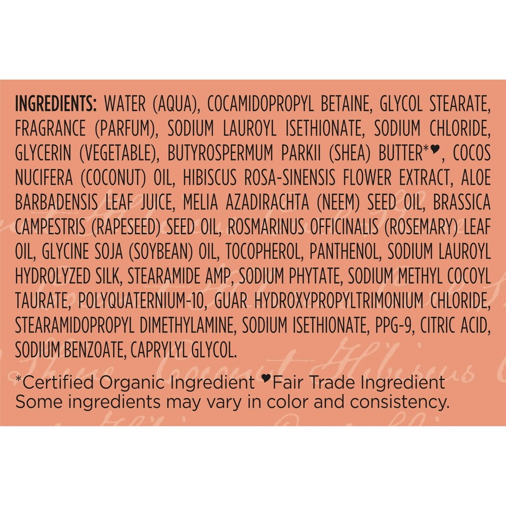 SheaMoisture fair trade shea butter badge indicating ethical sourcing benefits