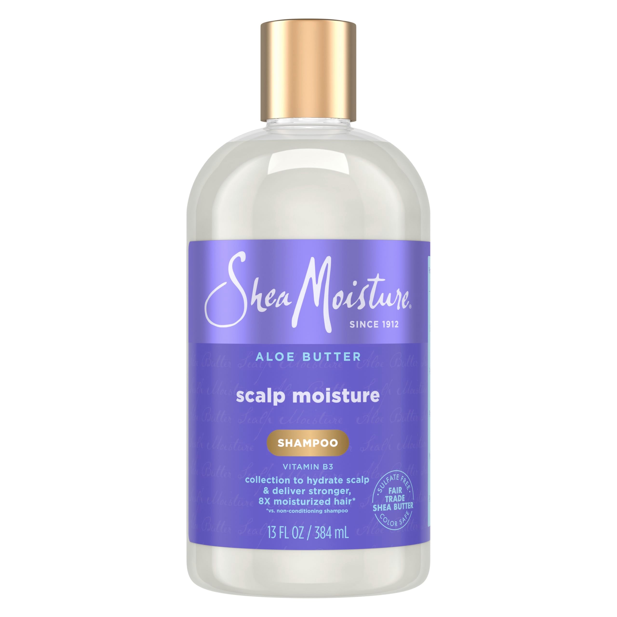 SheaMoisture front bottle showing aloe butter hydration benefits