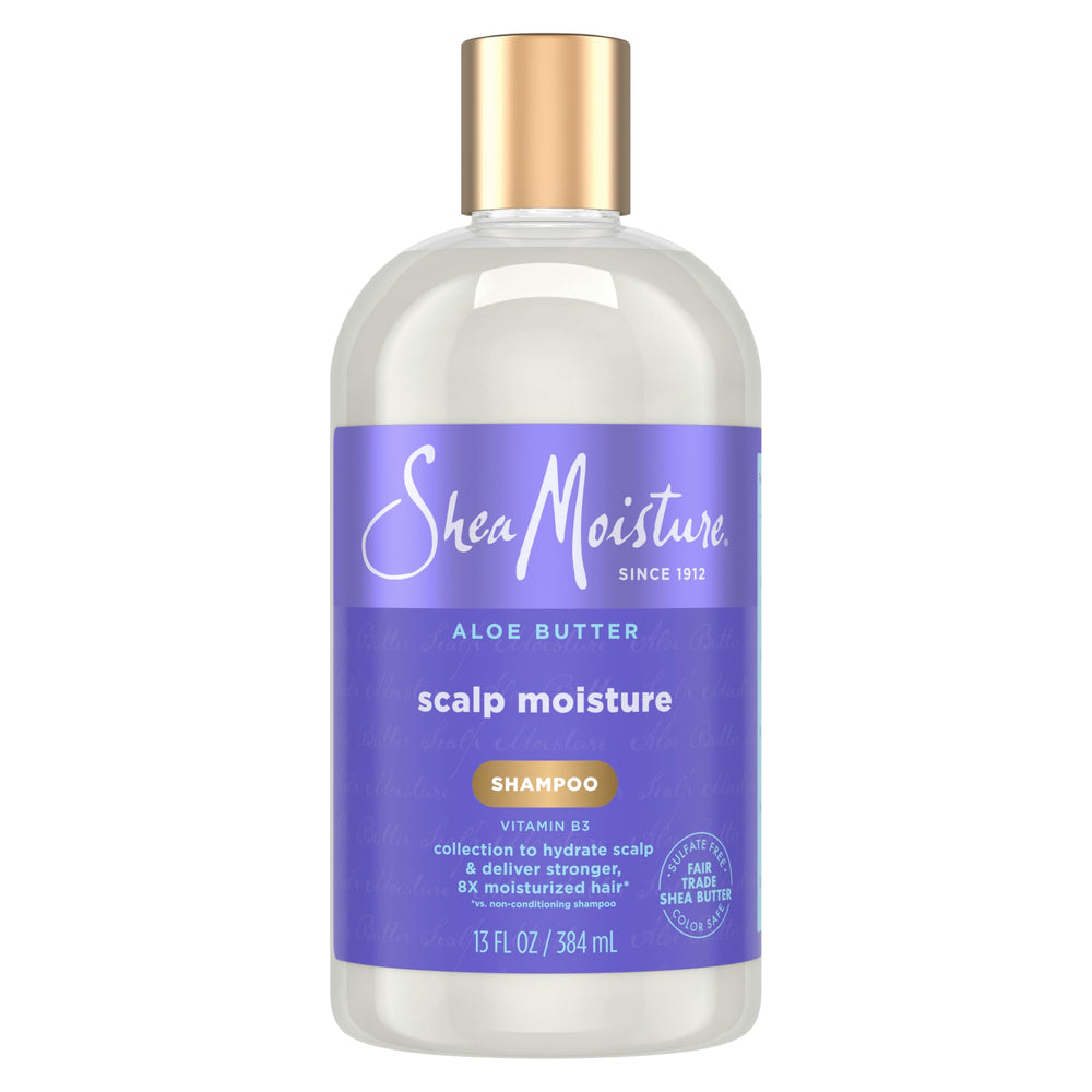SheaMoisture front bottle showing aloe butter hydration benefits