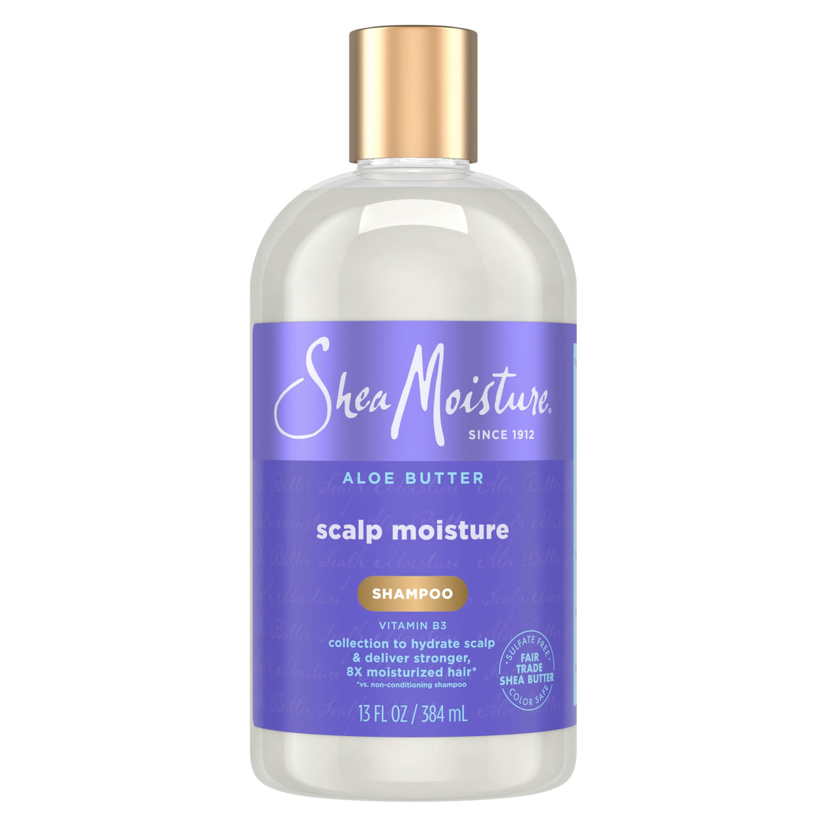 SheaMoisture front bottle showing aloe butter hydration benefits