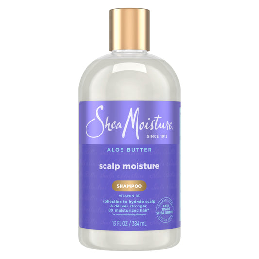 SheaMoisture front bottle showing aloe butter hydration benefits