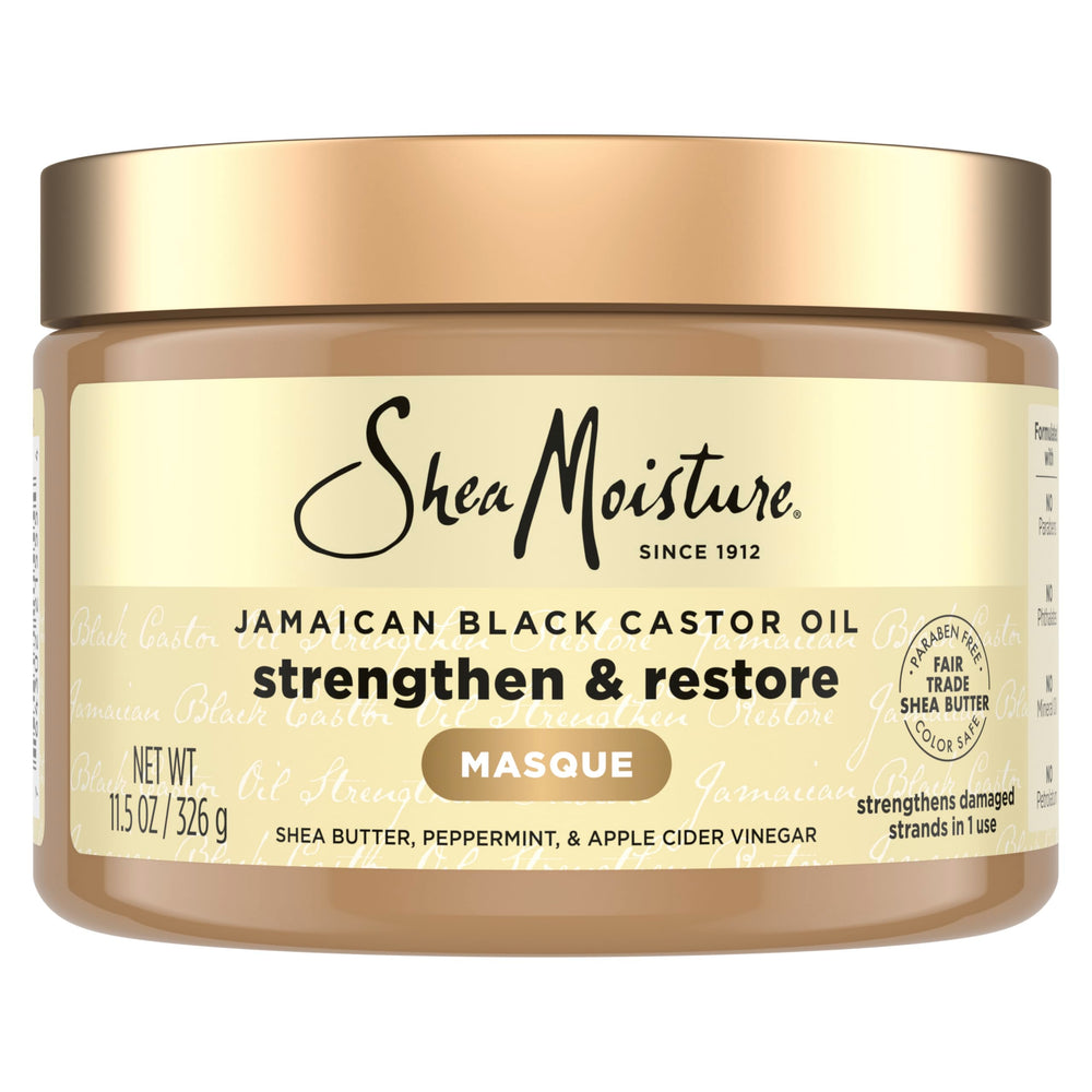 SheaMoisture front jar packaging showing label and benefits
