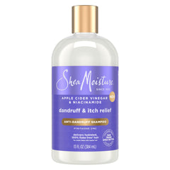 SheaMoisture front packaging showing 13 oz bottle and clear branding benefit