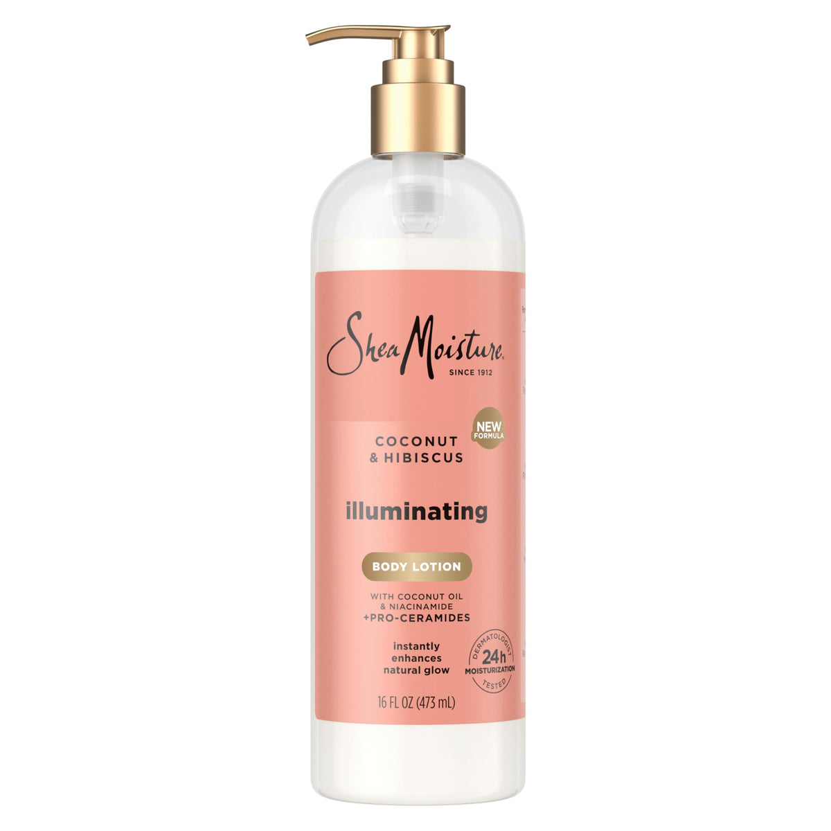 SheaMoisture front packaging showing bottle and label for clear identification and trust