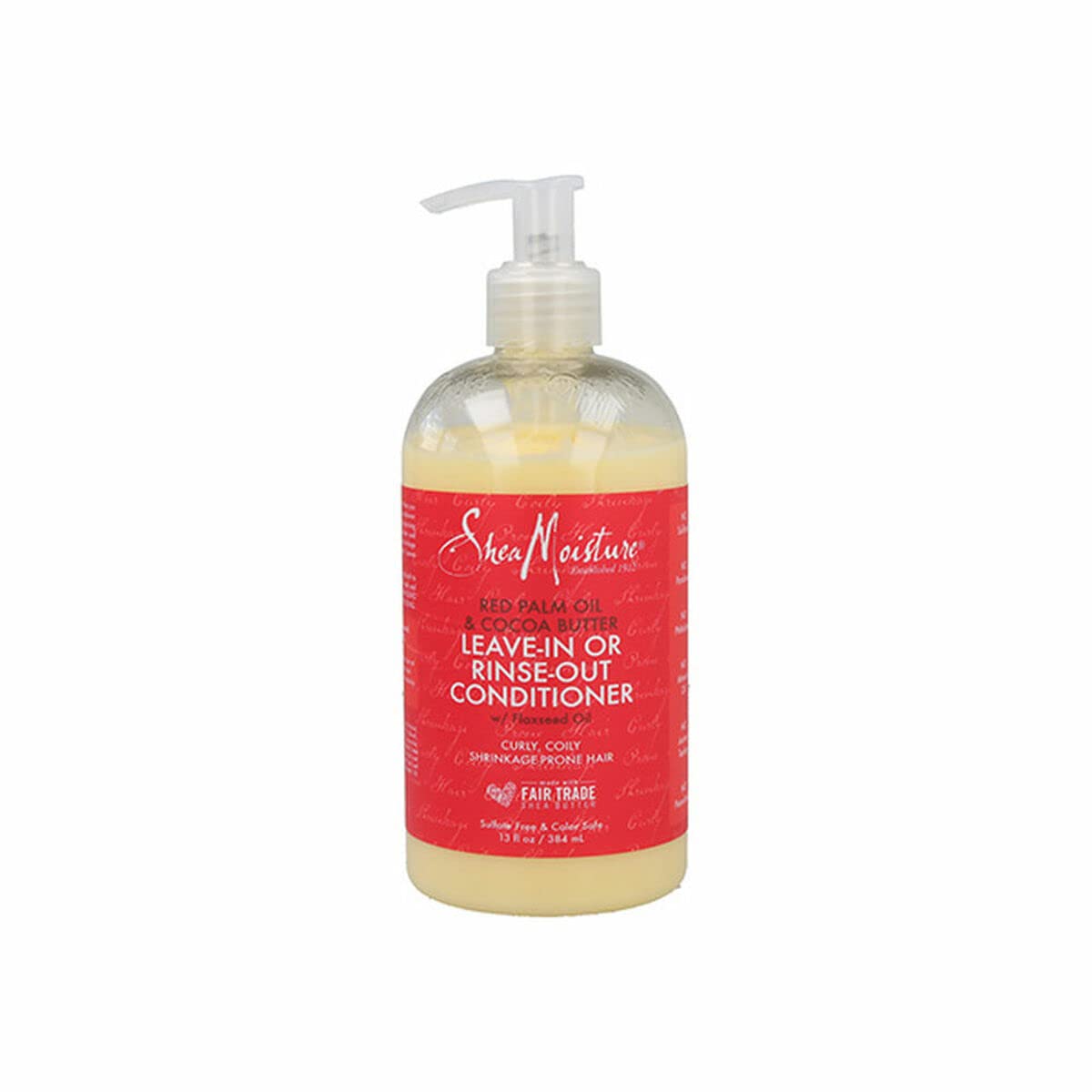 SheaMoisture front packaging showing red palm formula and curl focus benefits