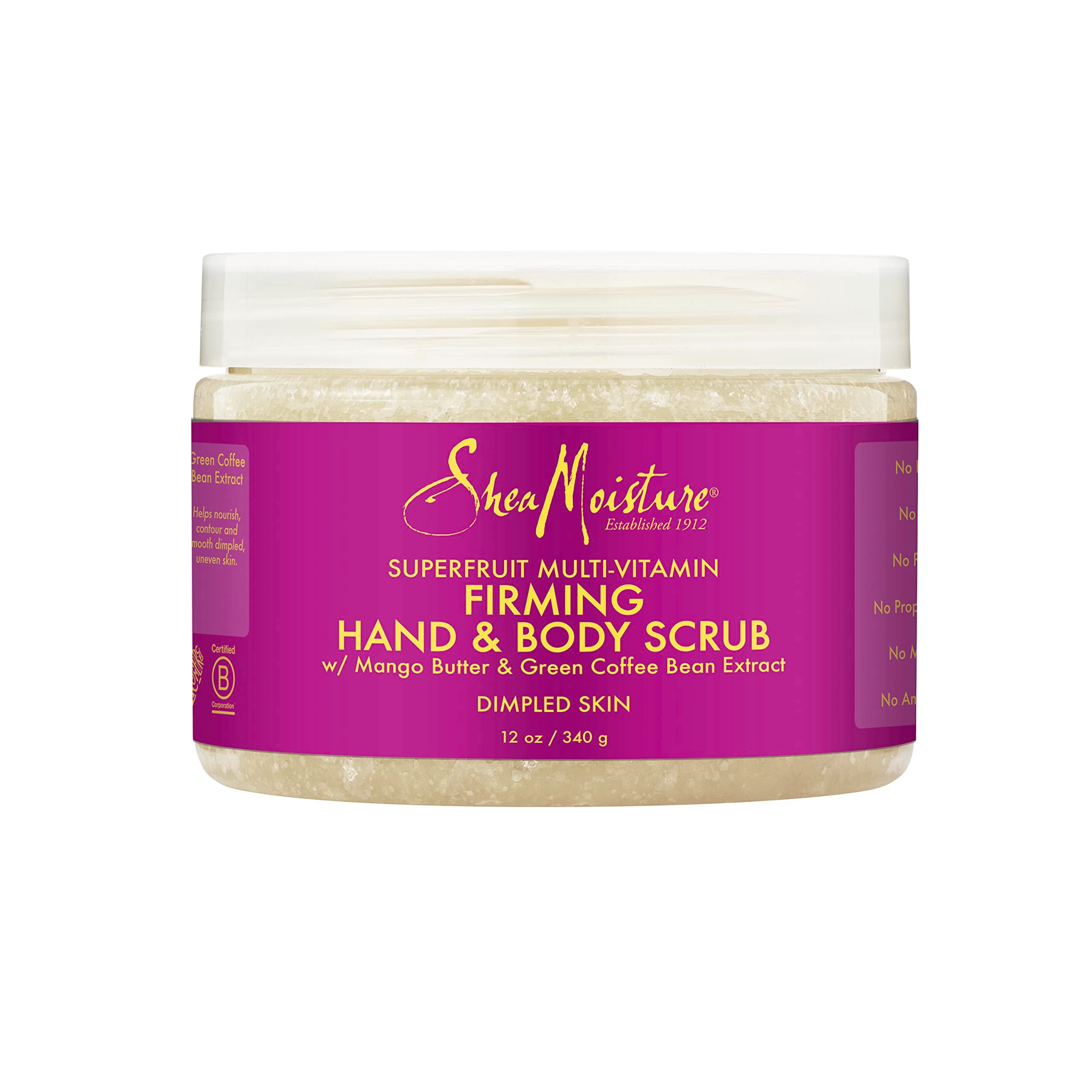 SheaMoisture front packaging showing product benefits and size