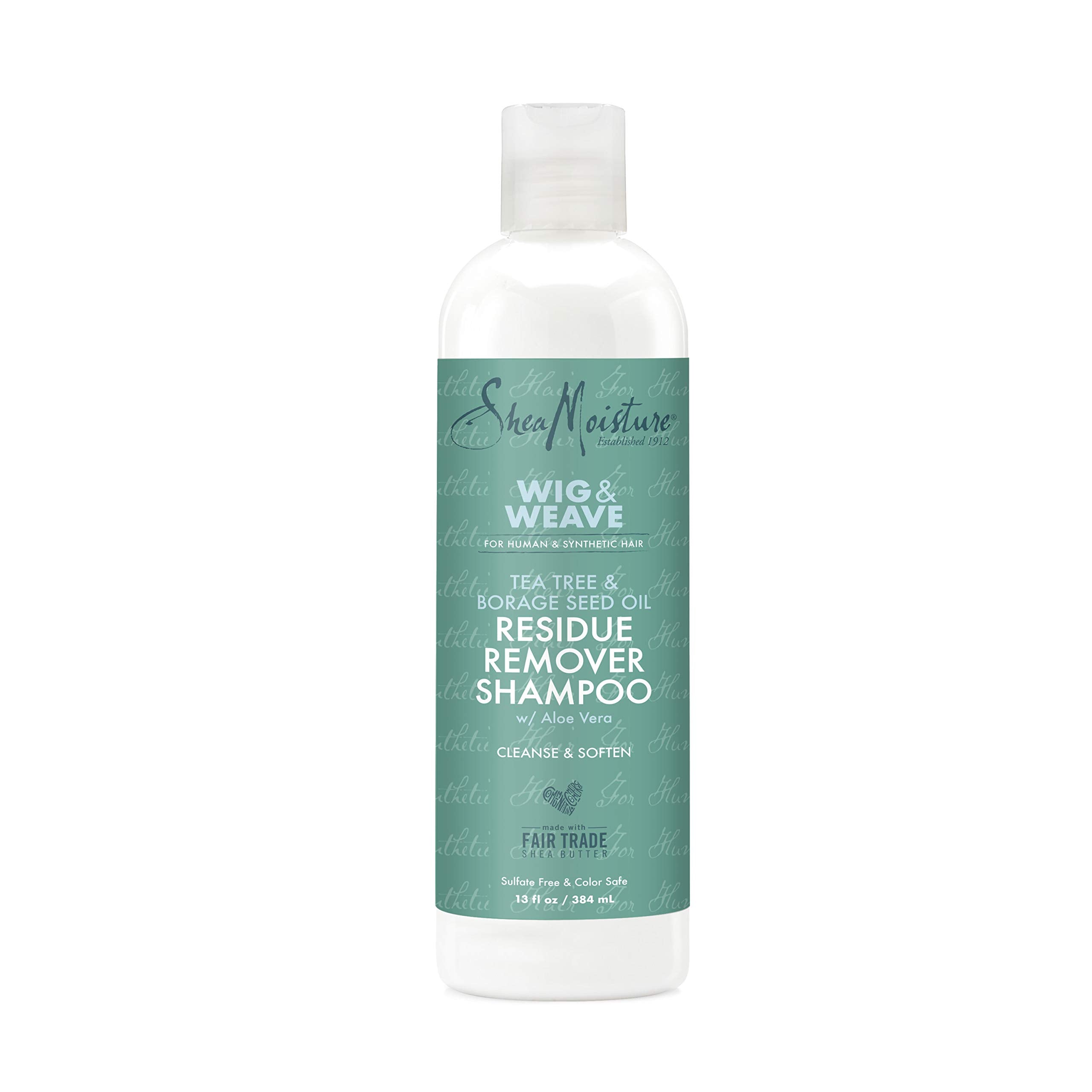SheaMoisture front packaging showing tea tree and borage benefits