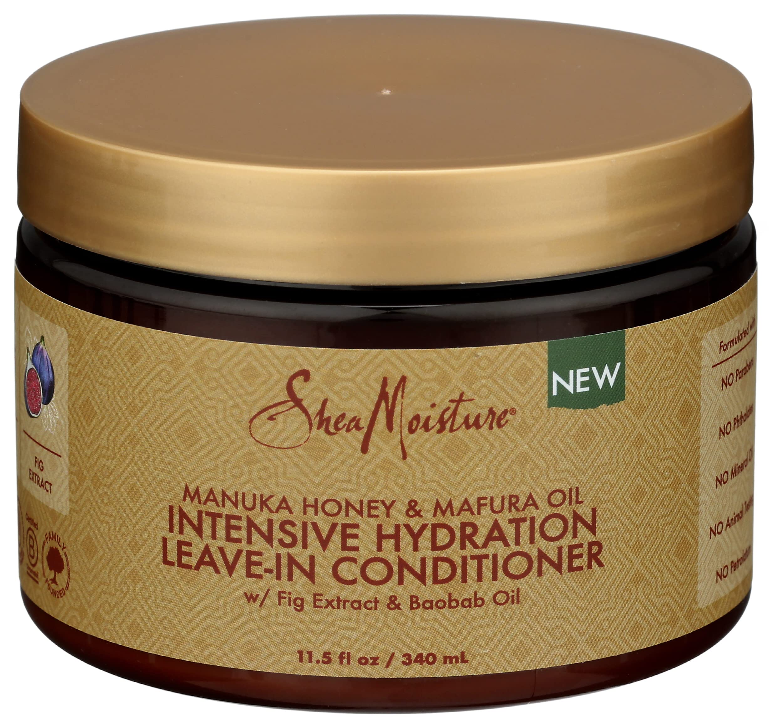 SheaMoisture front packaging displaying product and benefits for quick recognition