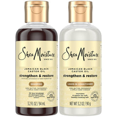 SheaMoisture front packaging showing travel-size duo with clear benefits