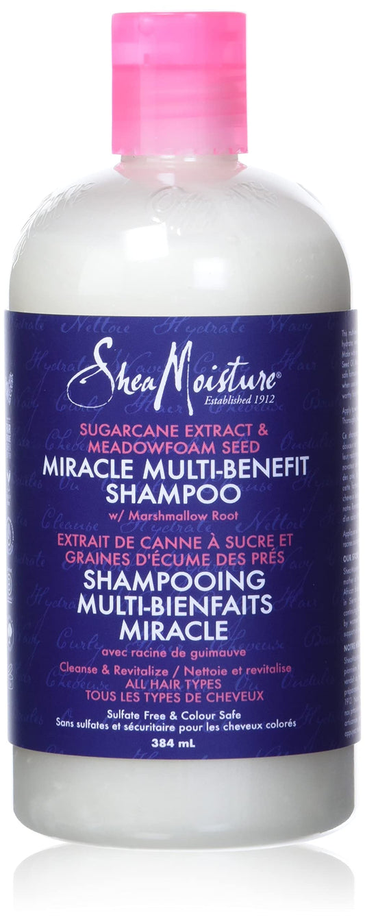 SheaMoisture front bottle view showing label and 13 oz size for easy selection