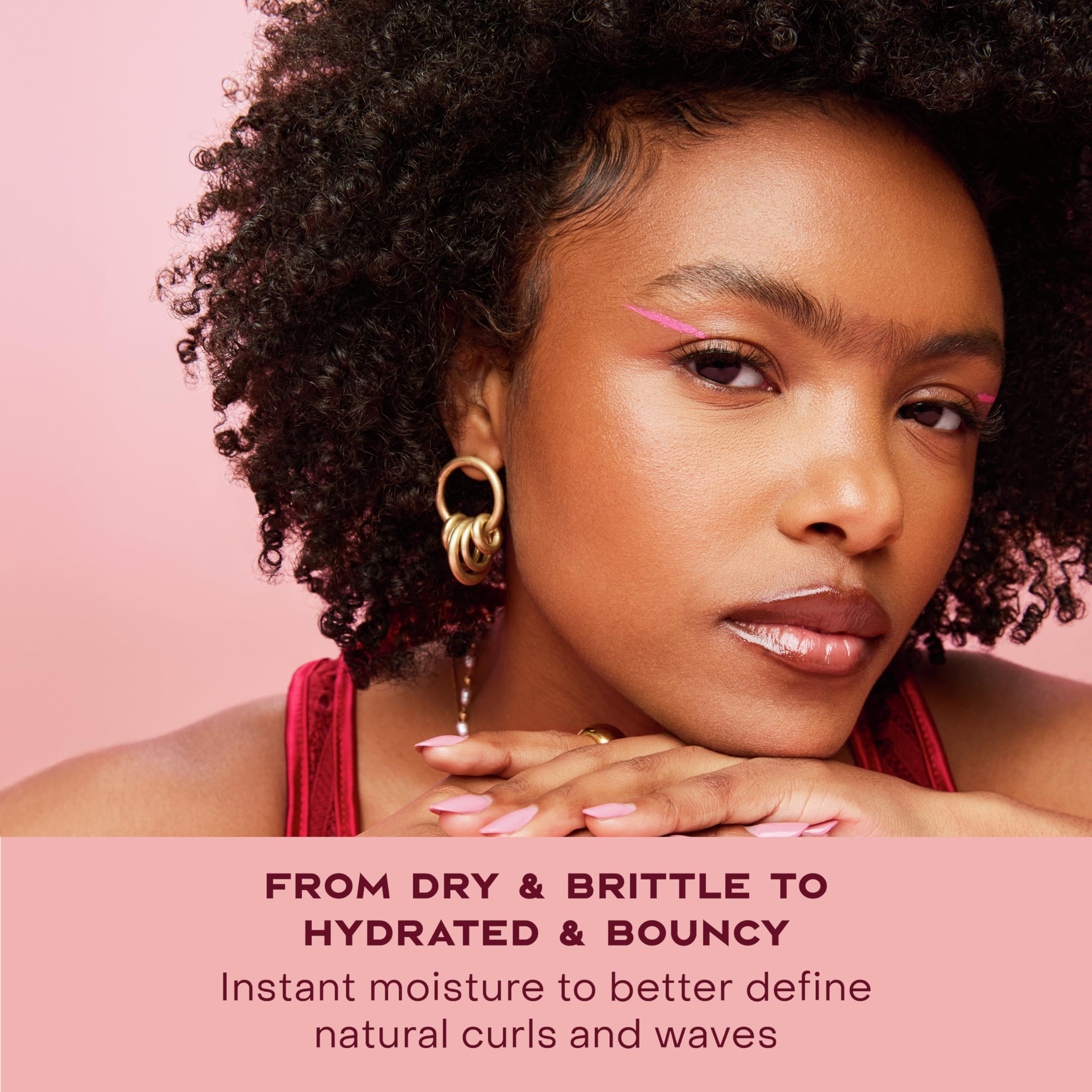 SheaMoisture raw coconut and hibiscus botanicals highlighting natural nourishment