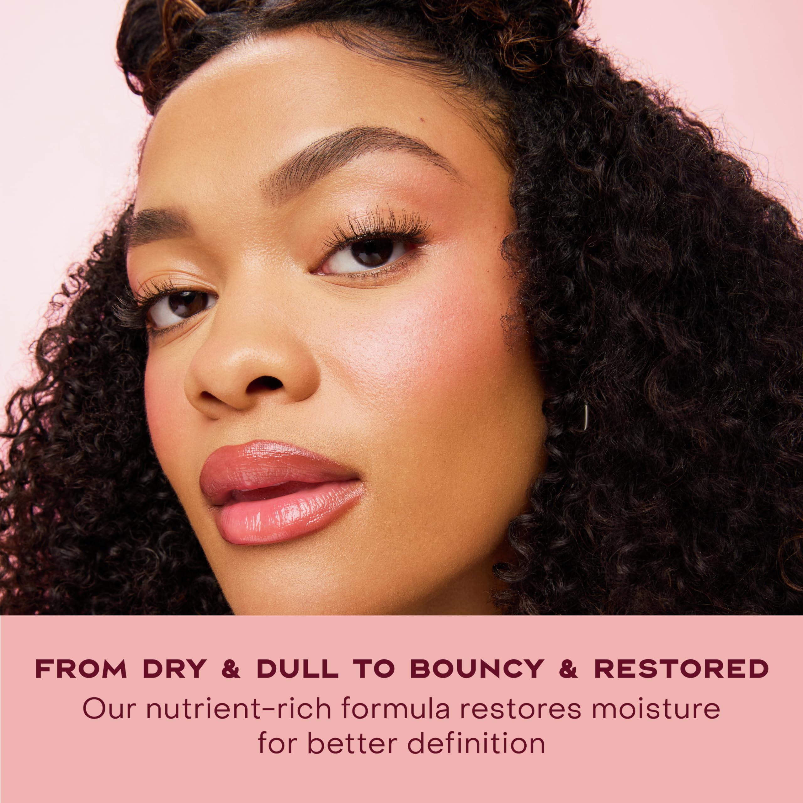 SheaMoisture label close-up showing natural ingredients and sulfate-free benefit