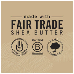 SheaMoisture product label close-up listing natural ingredients and free-from claims