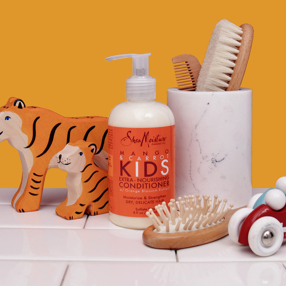 Shea Moisture product label ingredients list showing clean formula features