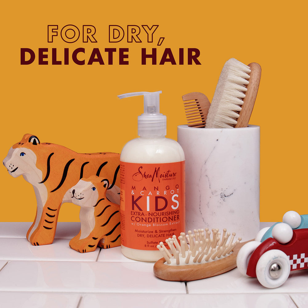 Shea Moisture creamy conditioner texture close-up highlighting slip and moisture