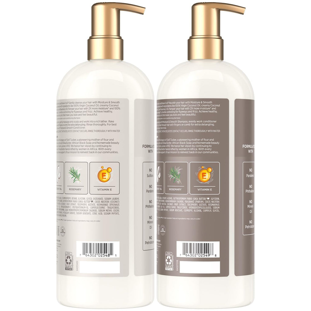 SheaMoisture back label with ingredients list for informed shoppers