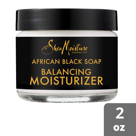 SheaMoisture moisturizer texture close-up highlighting creamy shea butter finish and fast absorption