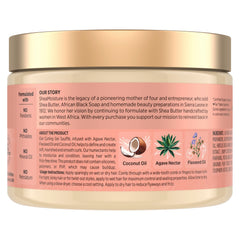 SheaMoisture open jar close-up showing creamy soufflé texture and smooth application
