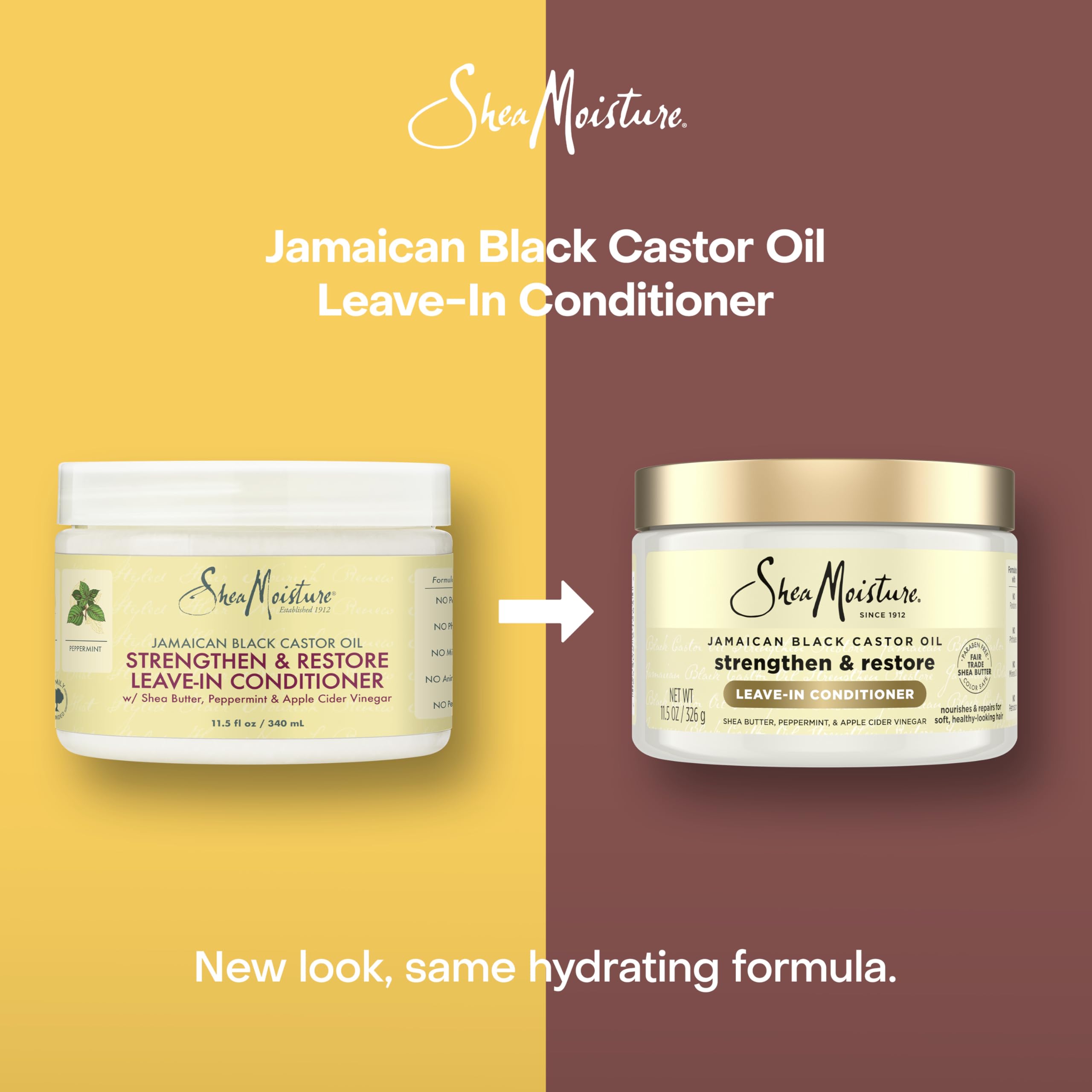 SheaMoisture being poured onto damp hair to add moisture and slip