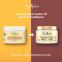 SheaMoisture being poured onto damp hair to add moisture and slip