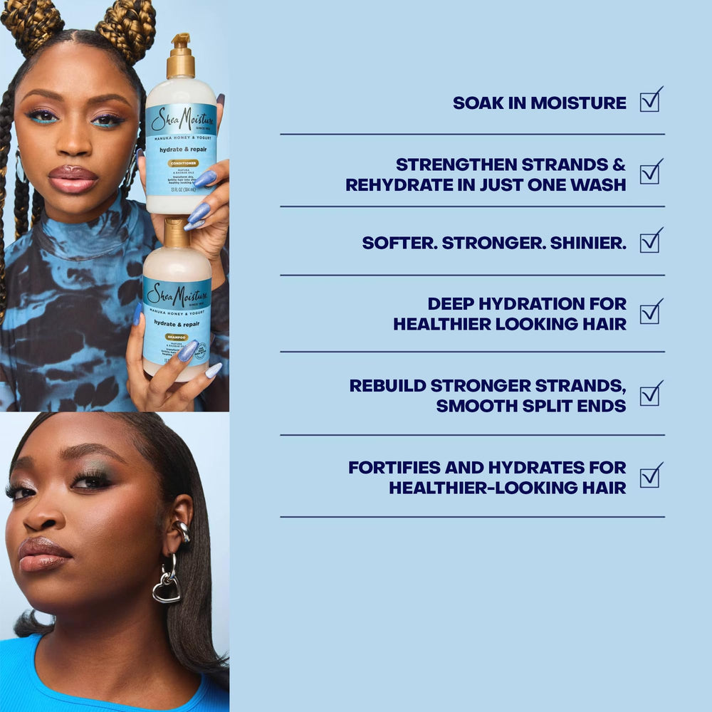 SheaMoisture Protein Power Treatment jar top view highlighting repair potency