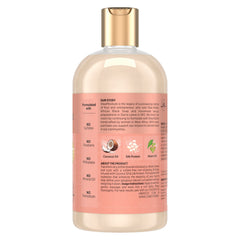 SheaMoisture label close-up highlighting ingredients and clean-formula benefits