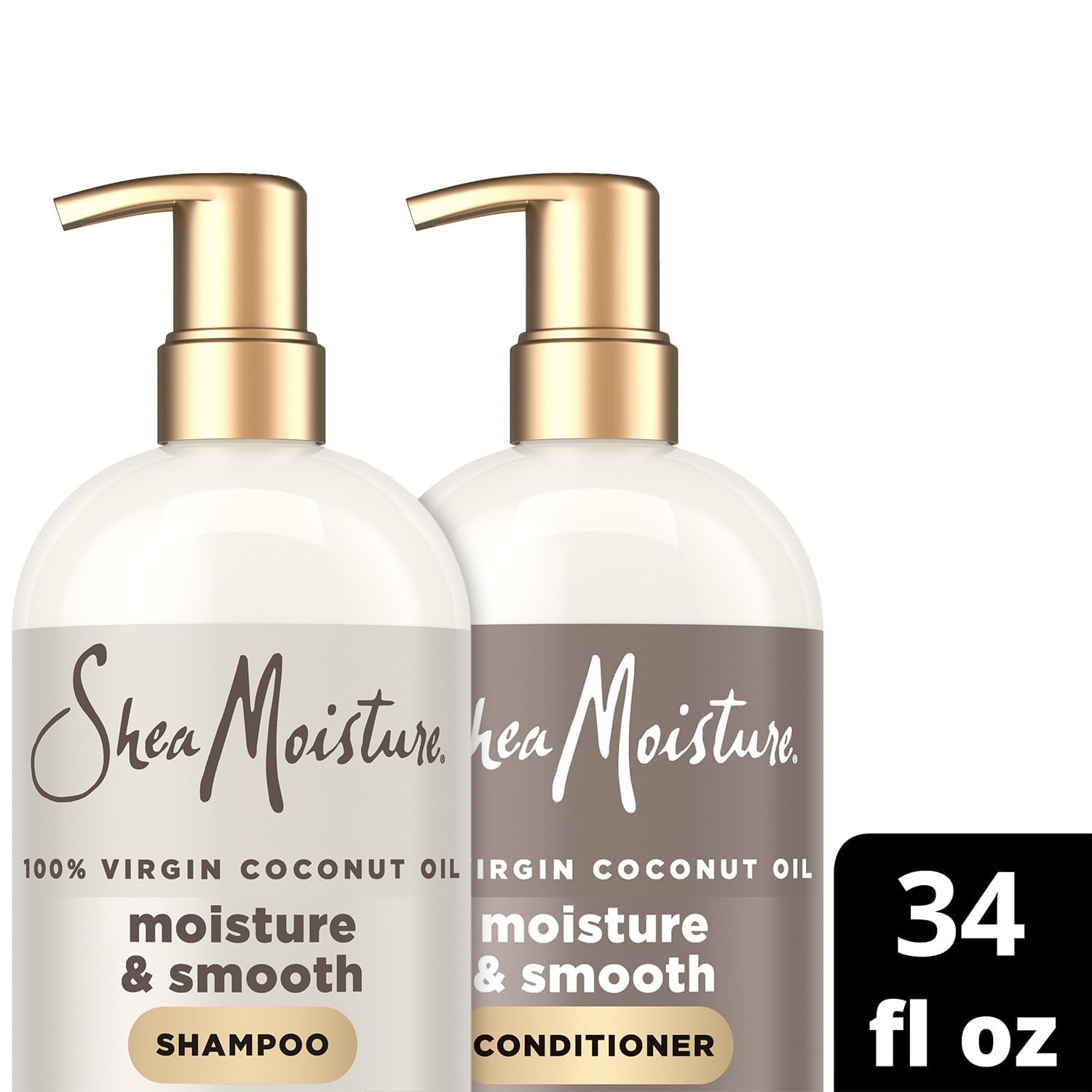 SheaMoisture pump detail emphasizing easy dispensing and convenience