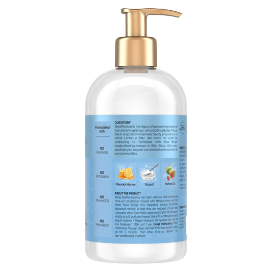 SheaMoisture creamy conditioner texture dispensing for easy application
