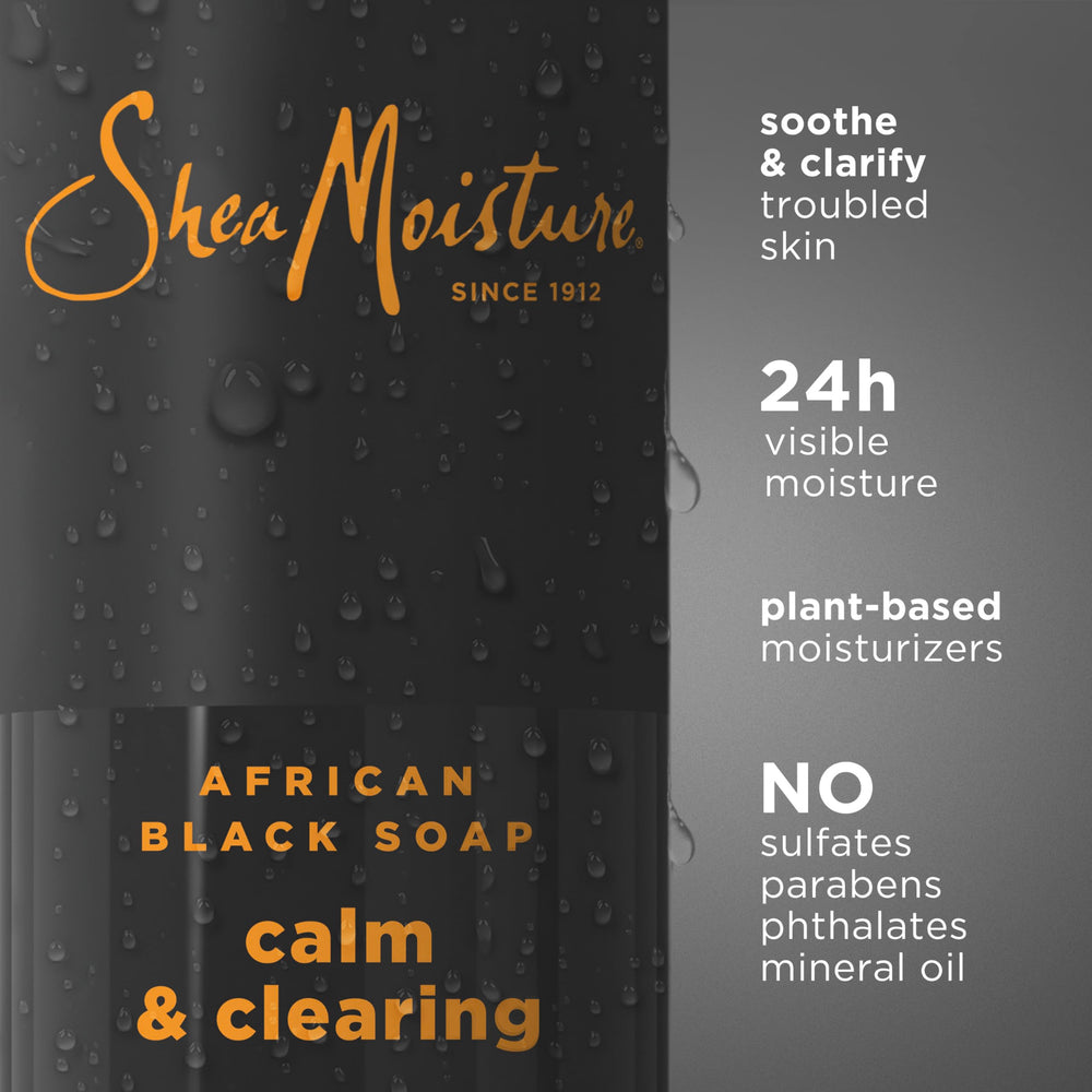 SheaMoisture pump dispensing onto hand for easy use and controlled application
